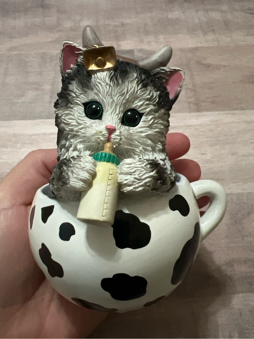 Hamilton Cups of Affection Collection Baby Kitten So Utterly Adorable Figure